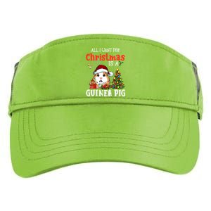 Cute Guinea Pig Christmas All I Want For Xmas Guinea Gift Adult Drive Performance Visor