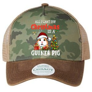 Cute Guinea Pig Christmas All I Want For Xmas Guinea Gift Legacy Tie Dye Trucker Hat