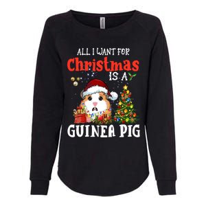 Cute Guinea Pig Christmas All I Want For Xmas Guinea Gift Womens California Wash Sweatshirt