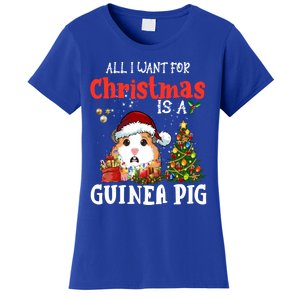 Cute Guinea Pig Christmas All I Want For Xmas Guinea Gift Women's T-Shirt