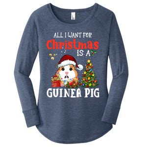 Cute Guinea Pig Christmas All I Want For Xmas Guinea Gift Women's Perfect Tri Tunic Long Sleeve Shirt