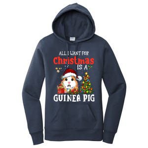 Cute Guinea Pig Christmas All I Want For Xmas Guinea Gift Women's Pullover Hoodie