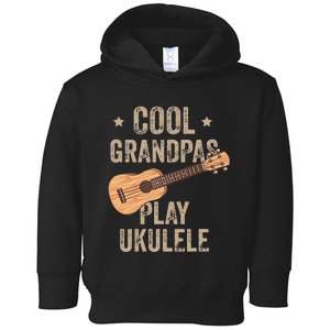 Cool Grandpas Play Ukulele Ukulele Music Guitar Toddler Hoodie