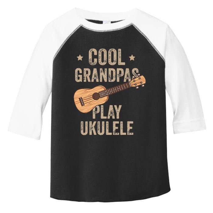 Cool Grandpas Play Ukulele Ukulele Music Guitar Toddler Fine Jersey T-Shirt