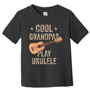 Cool Grandpas Play Ukulele Ukulele Music Guitar Toddler T-Shirt