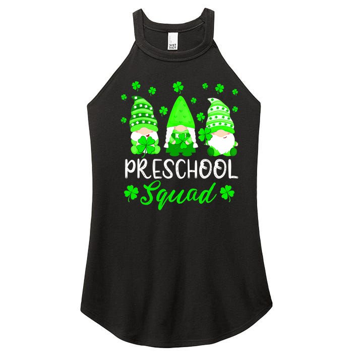 Cute Gnomes Preschool Squad Teacher St Patricks Day Outfit Women’s Perfect Tri Rocker Tank