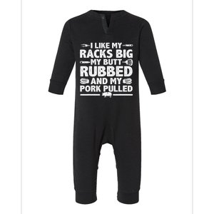 Cool Grilling Pork Rub Smoking Bbq Meat Smoker Infant Fleece One Piece