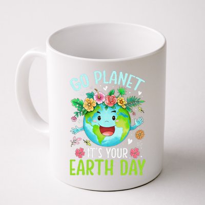 Cute Go Planet Its Your Earth Birthday Day 2024 Teacher Coffee Mug