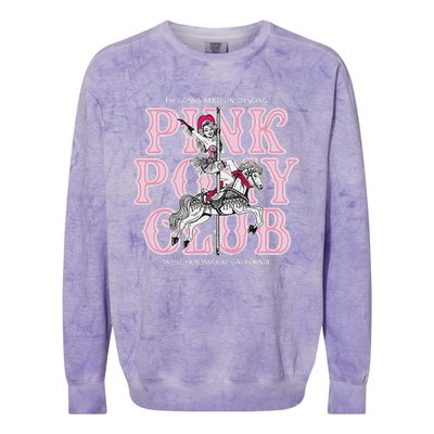 Cute Girl Pony Club IM Gonna Keep On Dancing Colorblast Crewneck Sweatshirt