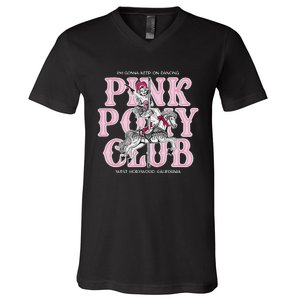 Cute Girl Pony Club IM Gonna Keep On Dancing V-Neck T-Shirt