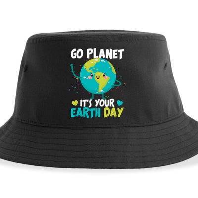 Cute Go Planet It's Your Earth Day Sustainable Bucket Hat