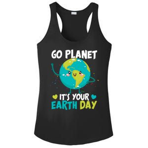 Cute Go Planet It's Your Earth Day Ladies PosiCharge Competitor Racerback Tank