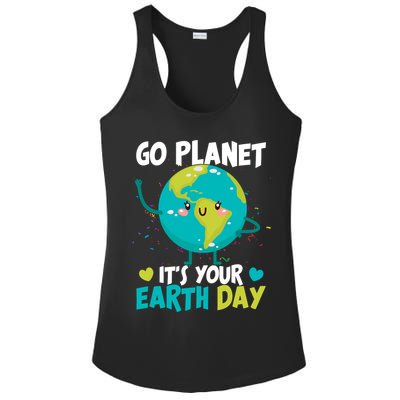 Cute Go Planet It's Your Earth Day Ladies PosiCharge Competitor Racerback Tank