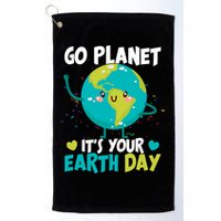 Cute Go Planet It's Your Earth Day Golf Towel