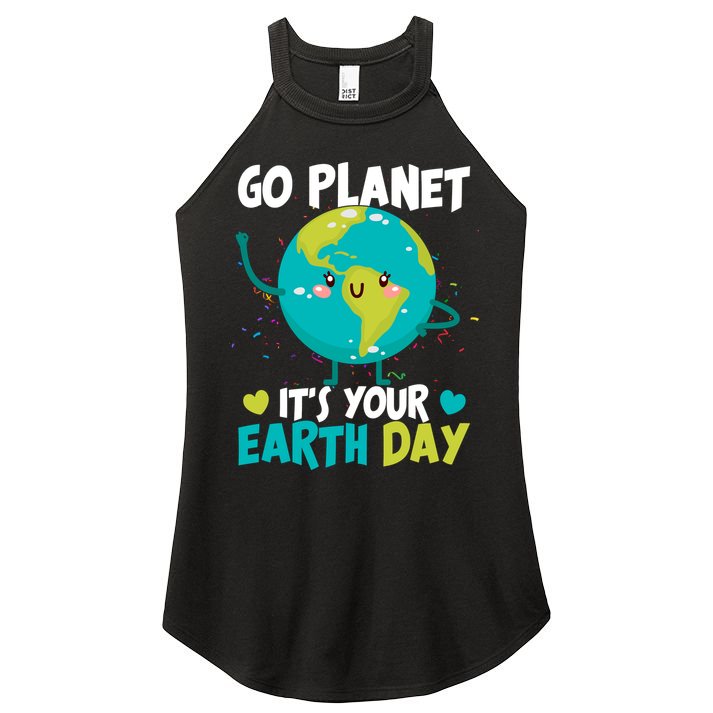 Cute Go Planet It's Your Earth Day Women's Perfect Tri Rocker Tank