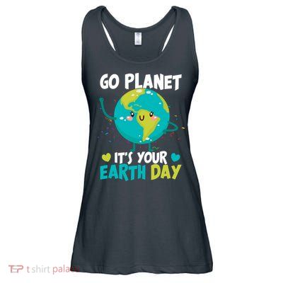 Cute Go Planet It's Your Earth Day Ladies Essential Flowy Tank