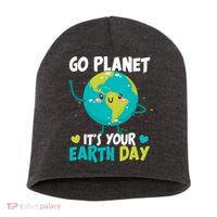 Cute Go Planet It's Your Earth Day Short Acrylic Beanie