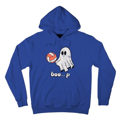 Cute Ghost Playing Volleyball Sport Player Halloween Costume Hoodie