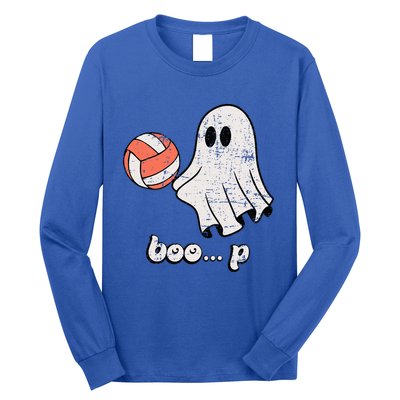 Cute Ghost Playing Volleyball Sport Player Halloween Costume Long Sleeve Shirt