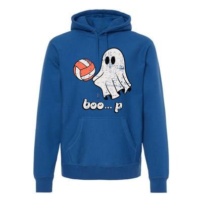 Cute Ghost Playing Volleyball Sport Player Halloween Costume Premium Hoodie