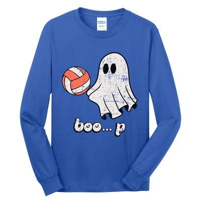 Cute Ghost Playing Volleyball Sport Player Halloween Costume Tall Long Sleeve T-Shirt