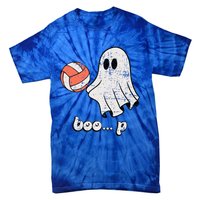 Cute Ghost Playing Volleyball Sport Player Halloween Costume Tie-Dye T-Shirt