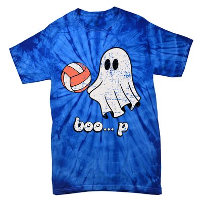 Cute Ghost Playing Volleyball Sport Player Halloween Costume Tie-Dye T-Shirt