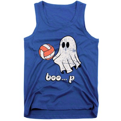 Cute Ghost Playing Volleyball Sport Player Halloween Costume Tank Top