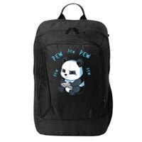 Cute Gaming Panda Pew Video Game Computer Player City Backpack