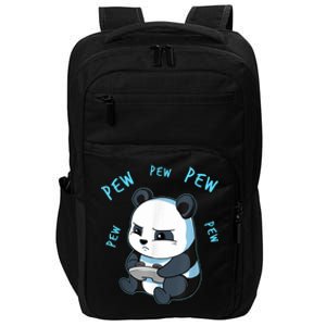 Cute Gaming Panda Pew Video Game Computer Player Impact Tech Backpack