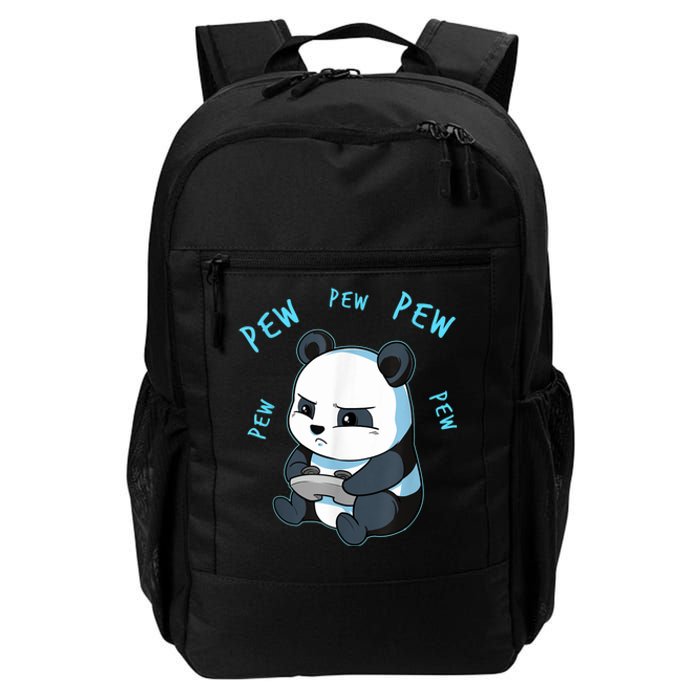 Cute Gaming Panda Pew Video Game Computer Player Daily Commute Backpack