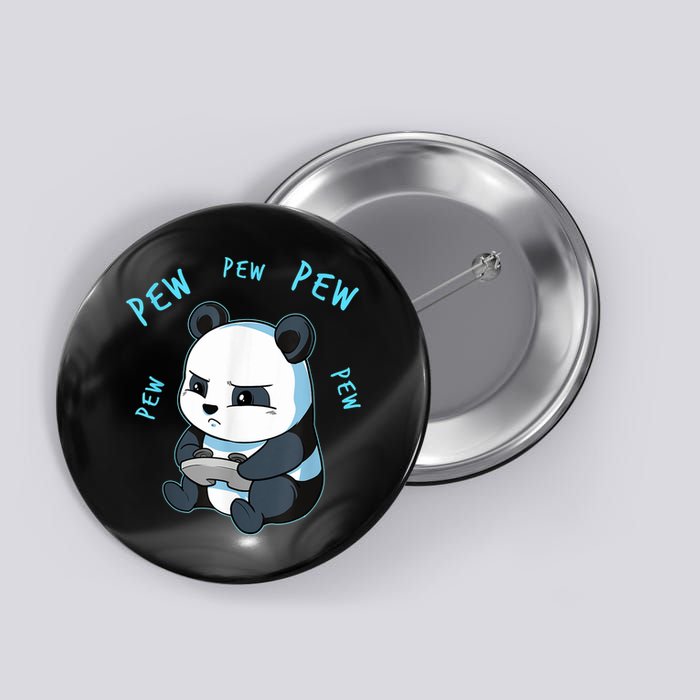 Cute Gaming Panda Pew Video Game Computer Player Button