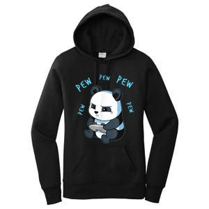 Cute Gaming Panda Pew Video Game Computer Player Women's Pullover Hoodie