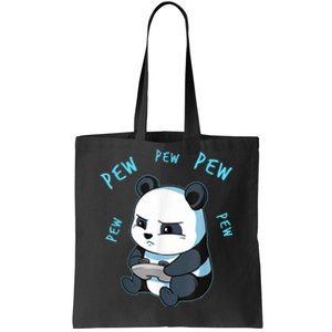 Cute Gaming Panda Pew Video Game Computer Player Tote Bag