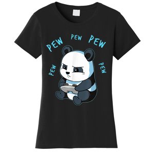 Cute Gaming Panda Pew Video Game Computer Player Women's T-Shirt