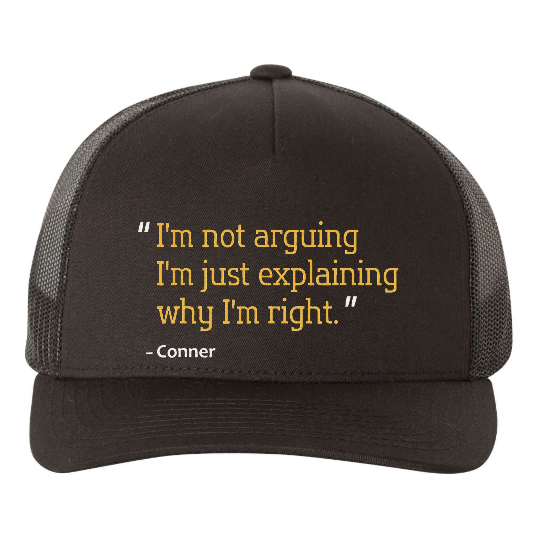Conner Gift Quote Funny Birthday Personalized Name Idea Yupoong Adult 5-Panel Trucker Hat