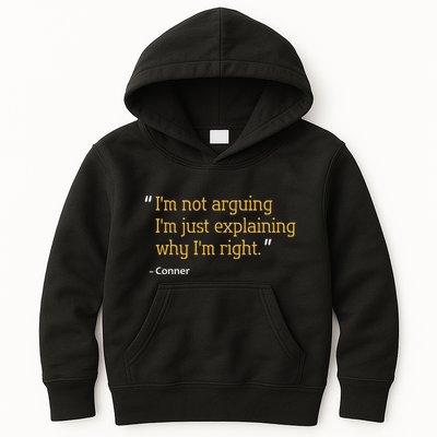 Conner Gift Quote Funny Birthday Personalized Name Idea Kids Hoodie