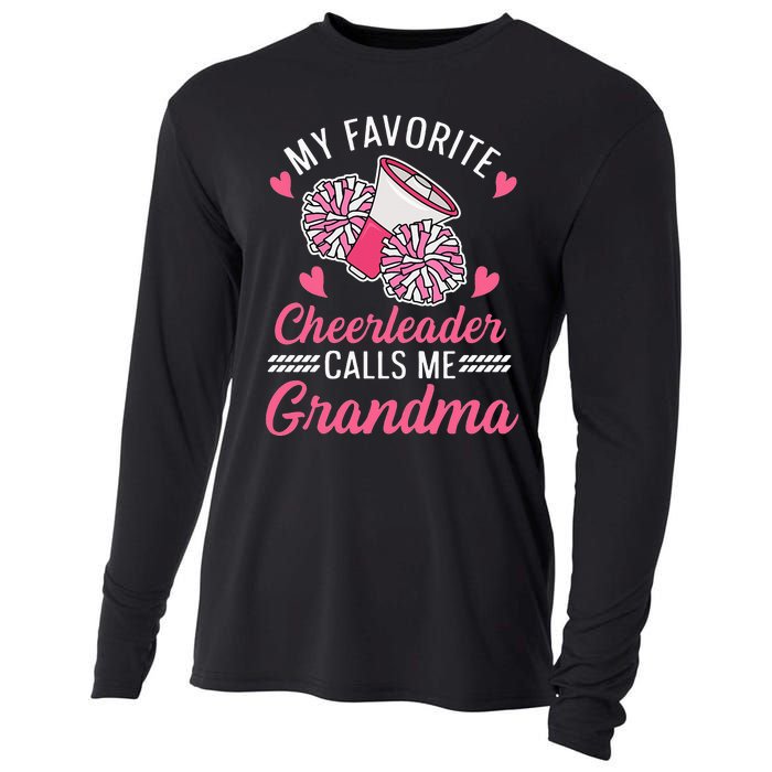 Cheer Grandma Quote for your Cheerleading Grandma Cooling Performance Long Sleeve Crew