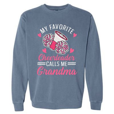 Cheer Grandma Quote for your Cheerleading Grandma Garment-Dyed Sweatshirt