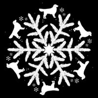 Christmas Golden Retriever Gift Snowflake Golden Retriever Gift Cooling Performance Crew T-Shirt