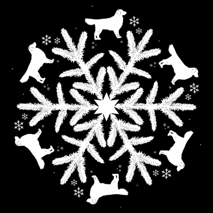 Christmas Golden Retriever Gift Snowflake Golden Retriever Gift Cooling Performance Crew T-Shirt