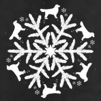 Christmas Golden Retriever Gift Snowflake Golden Retriever Gift 25L Jumbo Tote