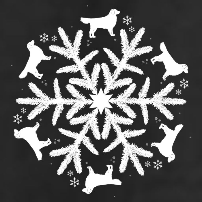 Christmas Golden Retriever Gift Snowflake Golden Retriever Gift 25L Jumbo Tote