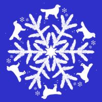 Christmas Golden Retriever Gift Snowflake Golden Retriever Gift Bag