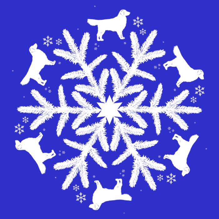 Christmas Golden Retriever Gift Snowflake Golden Retriever Gift Bag