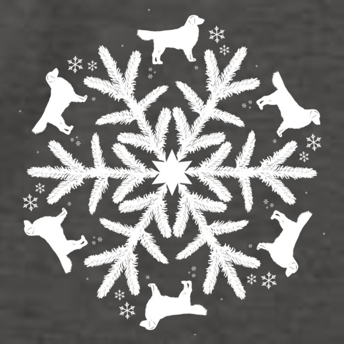 Christmas Golden Retriever Gift Snowflake Golden Retriever Gift Vector Backpack