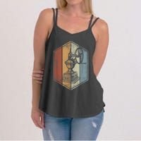 Coffee Grinder Retro Vintage Style Coffee Lover Women's Strappy Tank