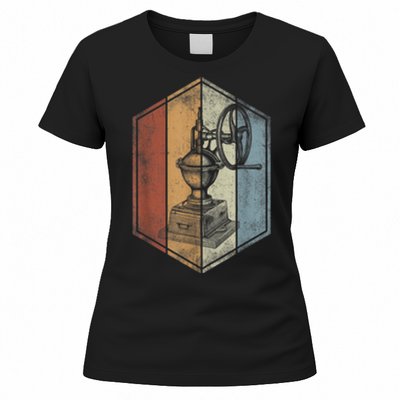 Coffee Grinder Retro Vintage Style Coffee Lover Women's T-Shirt