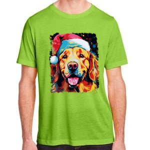 Christmas Golden Retriever Gift Adult ChromaSoft Performance T-Shirt