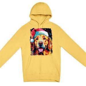 Christmas Golden Retriever Gift Premium Pullover Hoodie